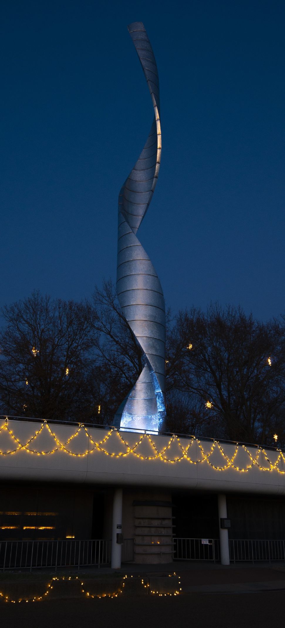 Way of Lights holiday light display at the National Shrine of Our Lady of the Snows